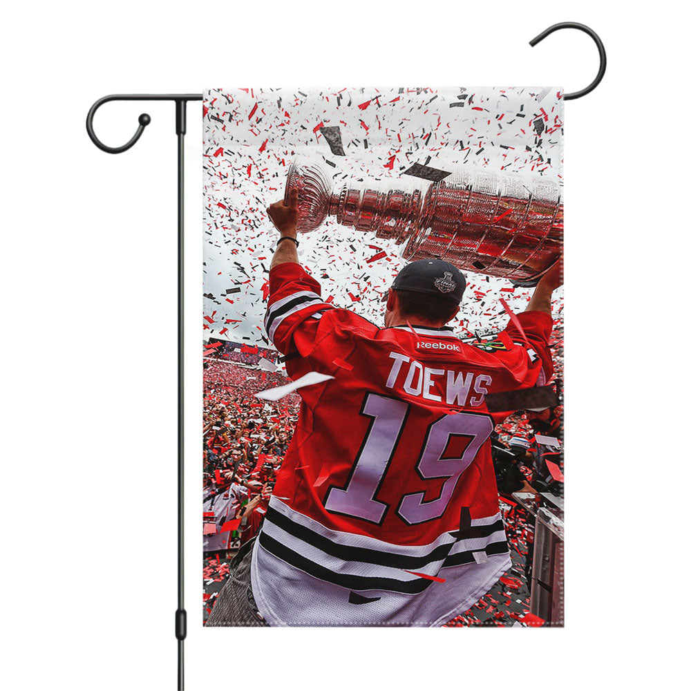Ceremony Chicagoblackhawks Hockey Garden Flags Yard Outdoor Lawn 12 X 18