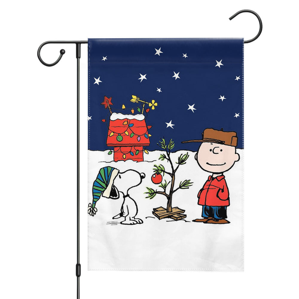 Charlie Brown Peanuts Comics Snoopy Garden Flags Yard Outdoor Lawn 12 X 18