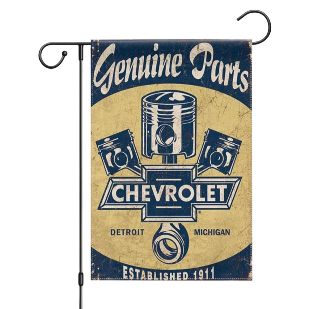 Chevy Retro Car Poster Garden Flags Yard Outdoor Lawn 12 X 18