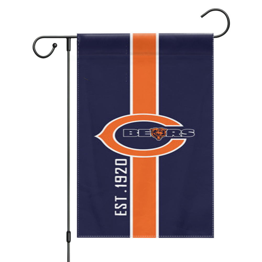 Chicago Bear Garden Flags Yard Outdoor Lawn 12 X 18