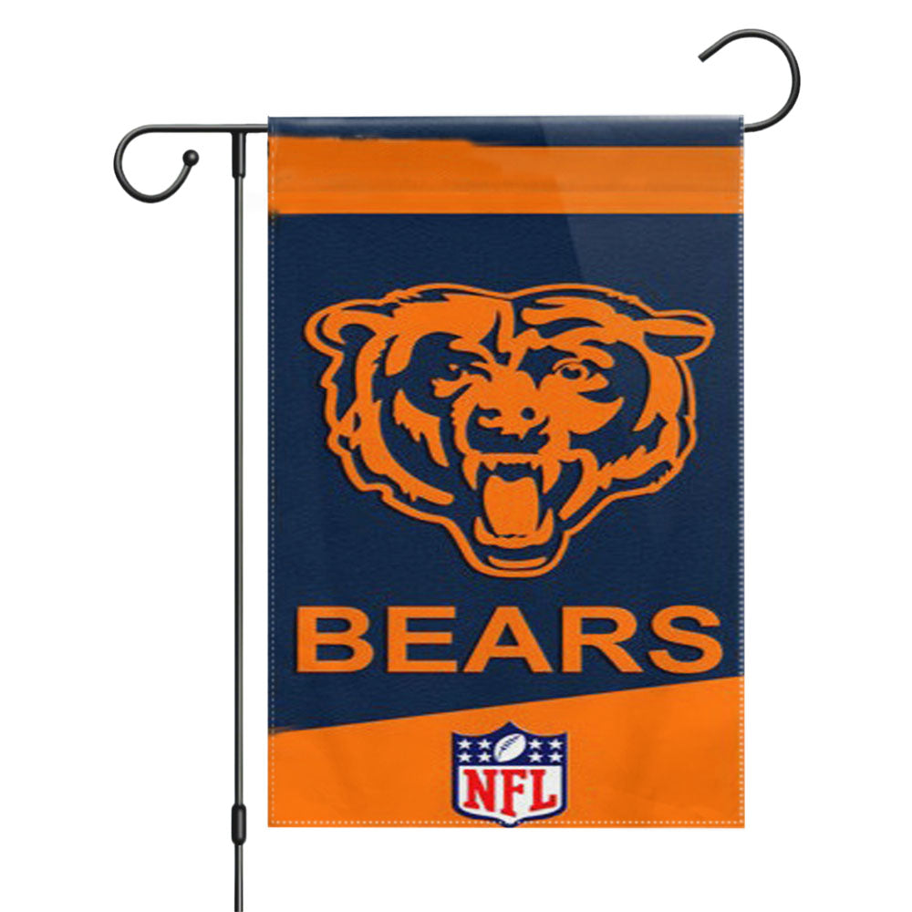 Chicago Bears Nfl Garden Flags Yard Outdoor Lawn 12 X 18