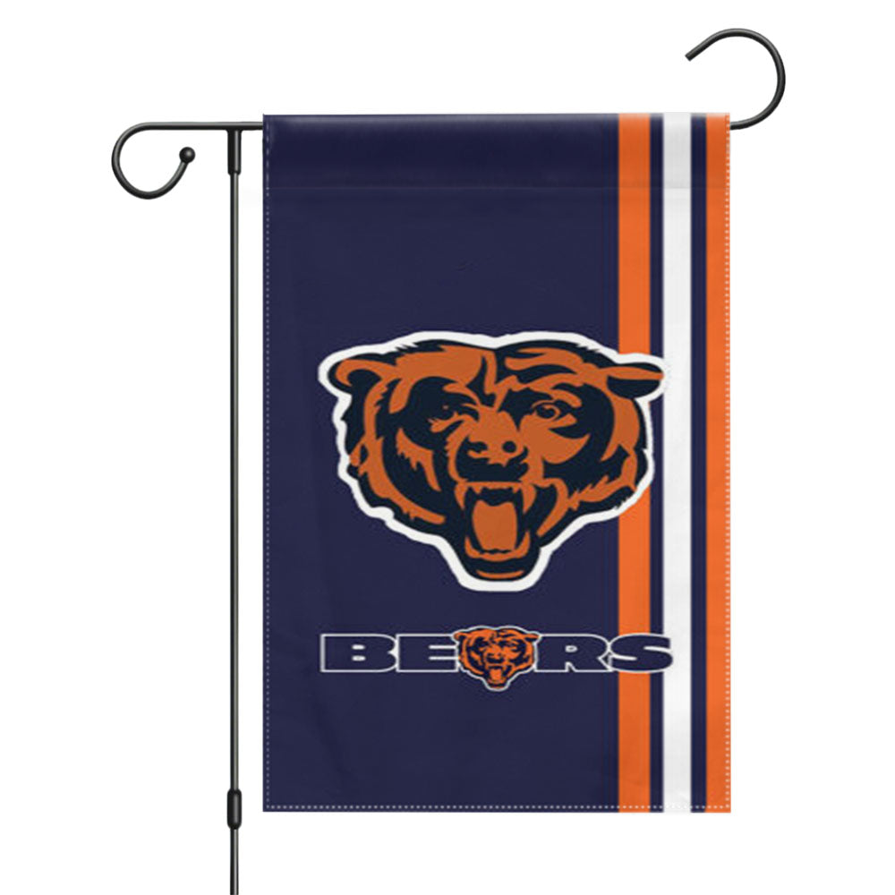Chicago Bears Symbol Garden Flags Yard Outdoor Lawn 12 X 18