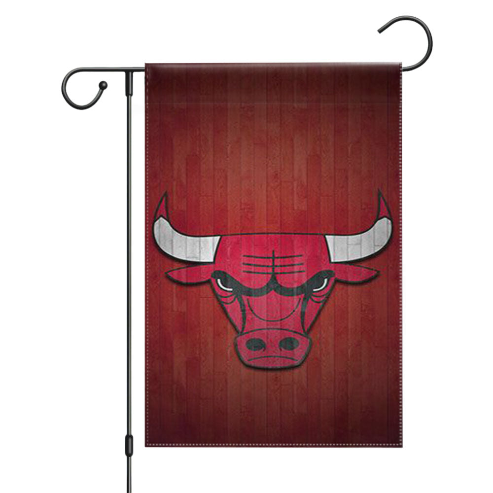 Chicago Bulls Garden Flags Yard Outdoor Lawn 12 X 18