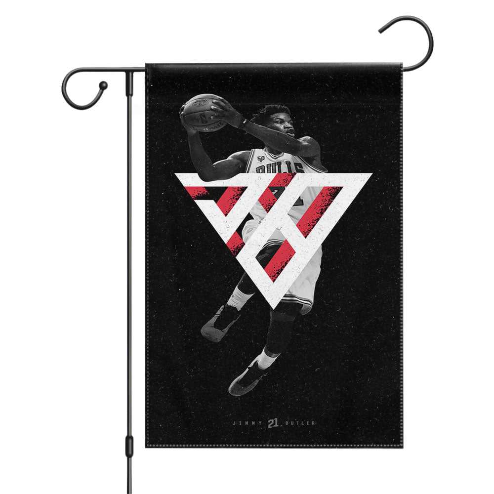 Chicago Bulls Jordan Black Garden Flags Yard Outdoor Lawn 12 X 18