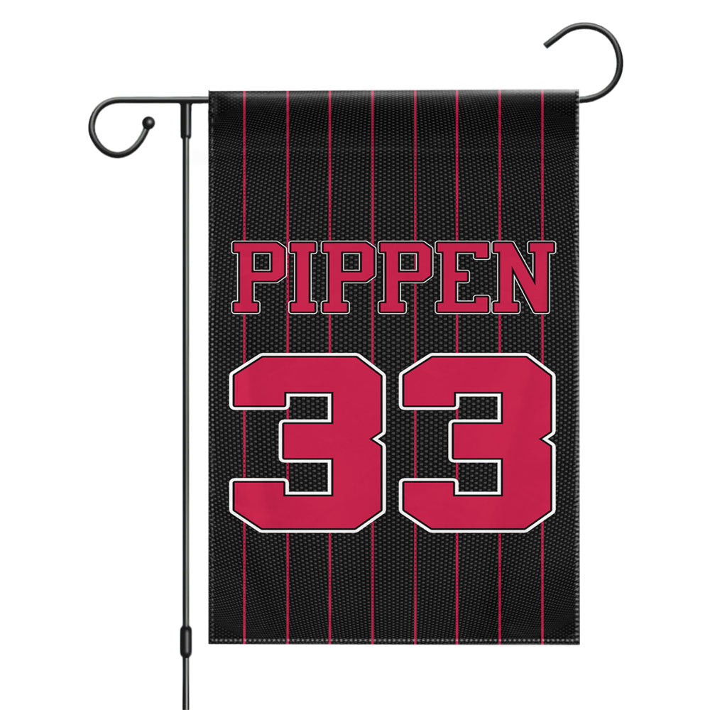 Chicago Bulls See Red Team Garden Flags Yard Outdoor Lawn 12 X 18
