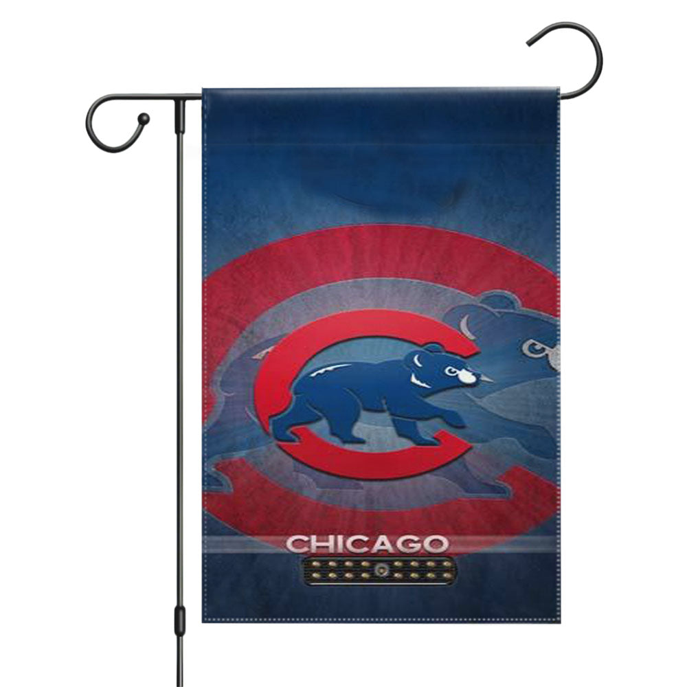 Chicago Cubs 1St Place For Winner Garden Flags Yard Outdoor Lawn 12 X 18