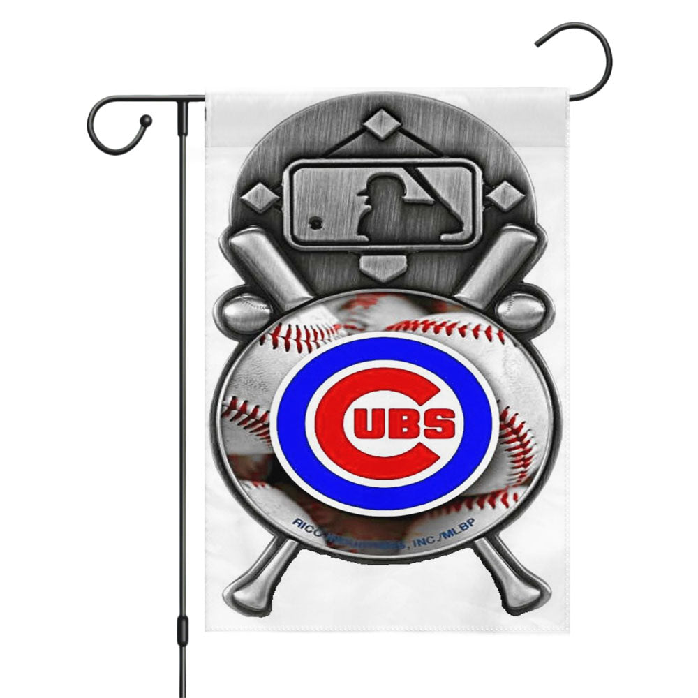 Chicago Cubs Baseball Bear Hand Garden Flags Yard Outdoor Lawn 12 X 18