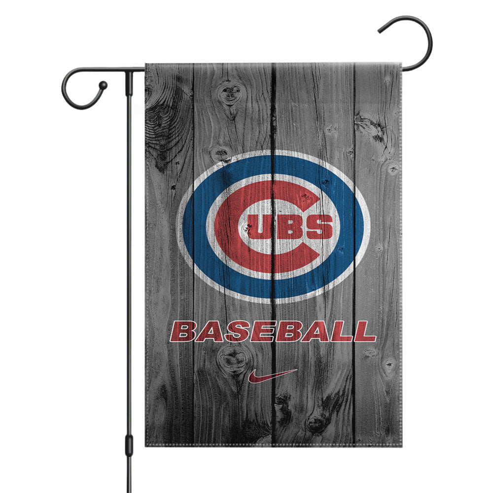 Chicago Cubs Baseball Polka Dot Garden Flags Yard Outdoor Lawn 12 X 18