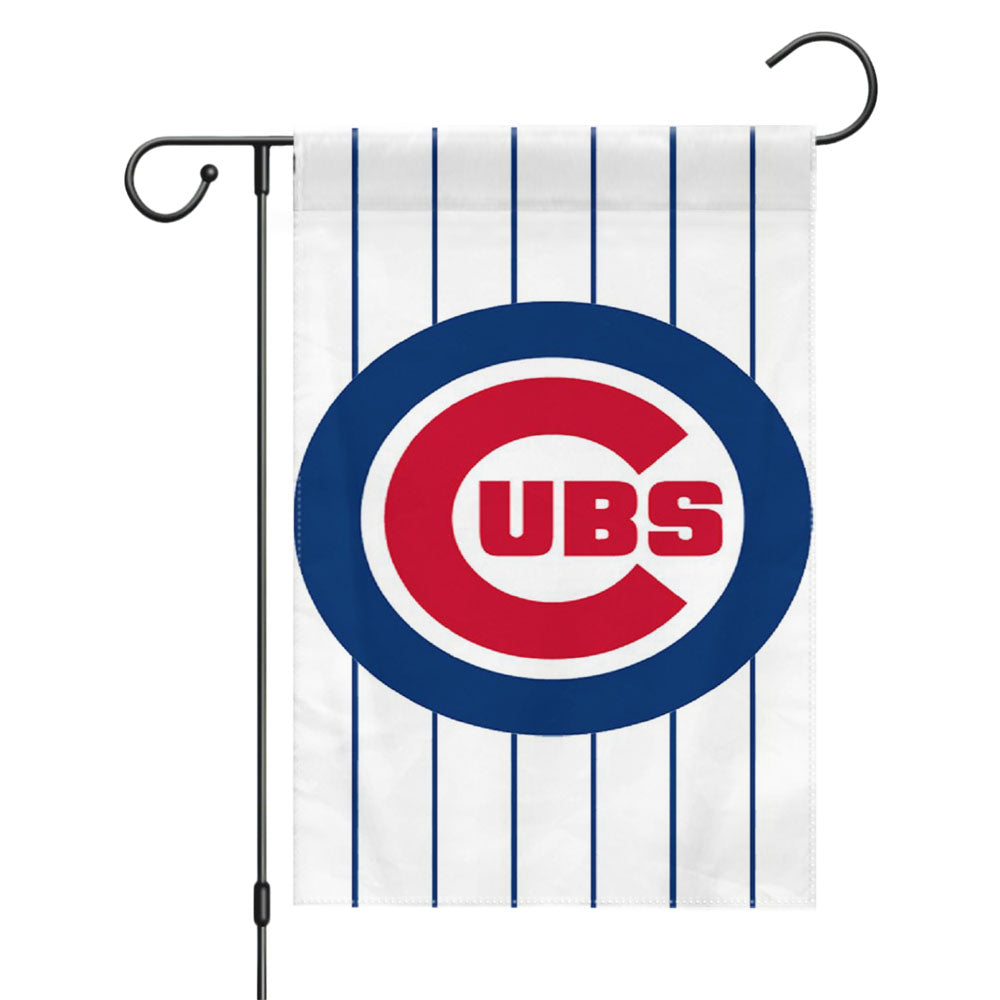 Chicago Cubs City Pattern Garden Flags Yard Outdoor Lawn 12 X 18