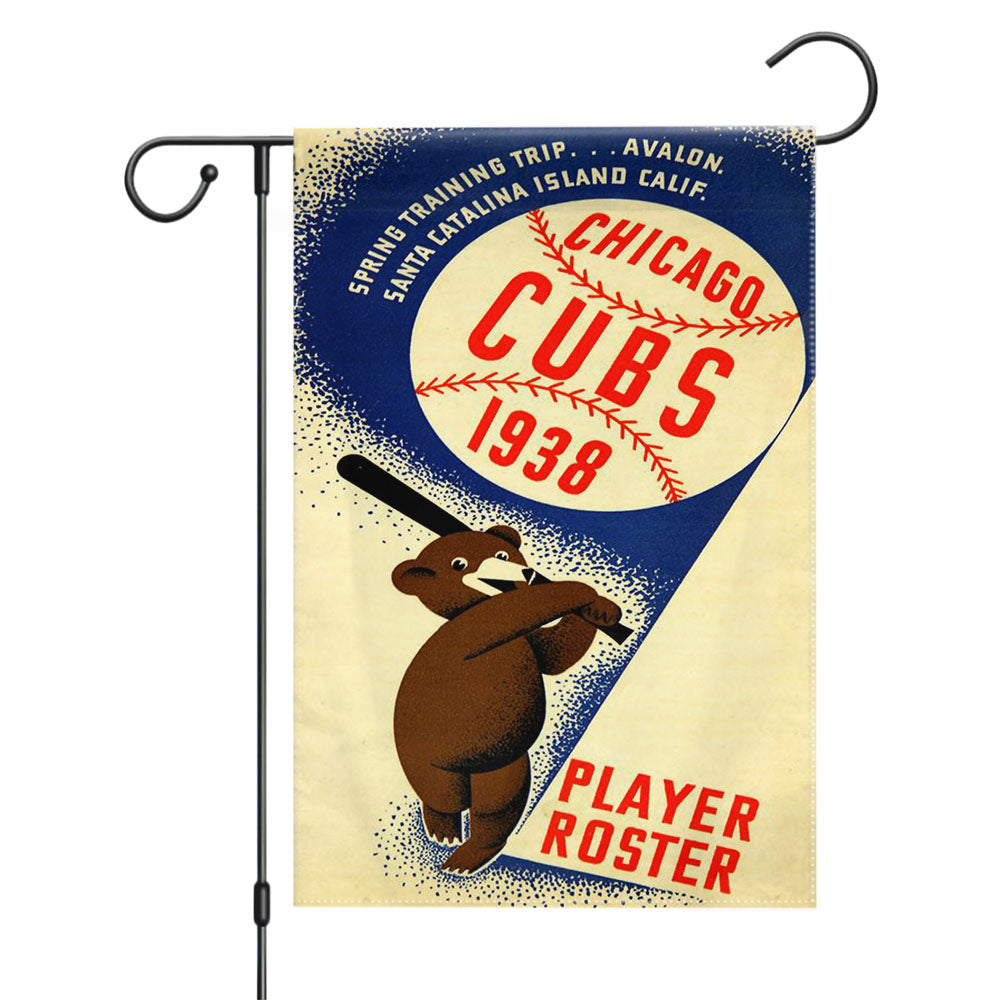 Chicago Cubs Punisher Bear Garden Flags Yard Outdoor Lawn 12 X 18