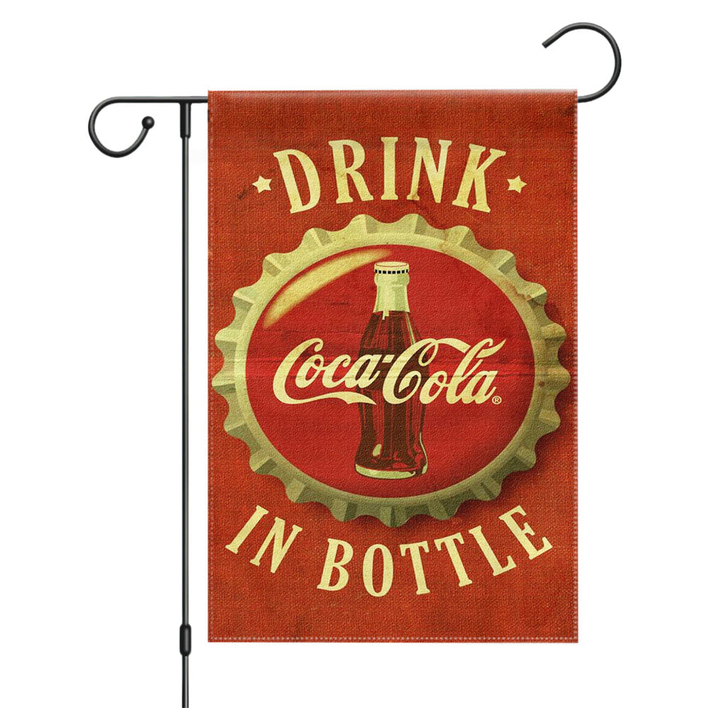 Coca Cola Vintage Garden Flags Yard Outdoor Lawn 12 X 18