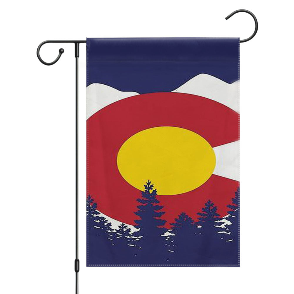 Colorado Avalanche 2 Garden Flags Yard Outdoor Lawn 12 X 18