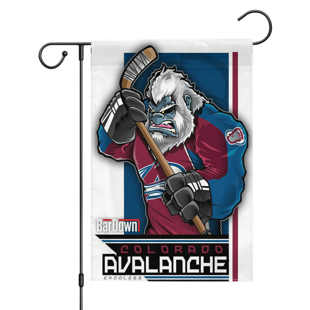 Colorado Avalanche Nhl Logo Garden Flags Yard Outdoor Lawn 12 X 18