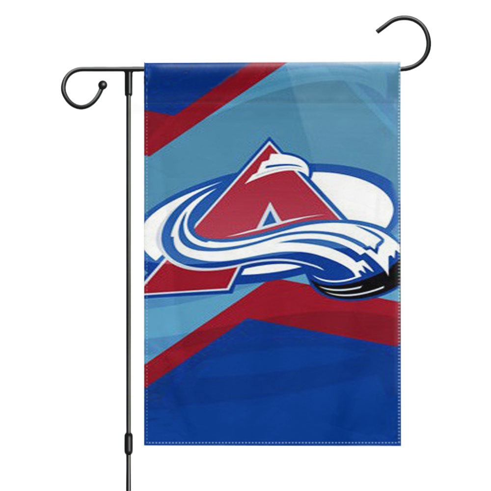 Colorado Avalanche Tan Fade Garden Flags Yard Outdoor Lawn 12 X 18