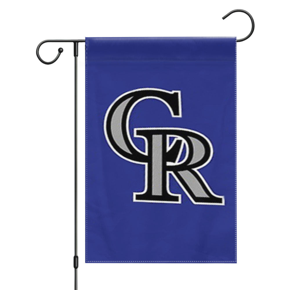 Colorado Rockies Logo Garden Flags Yard Outdoor Lawn 12 X 18