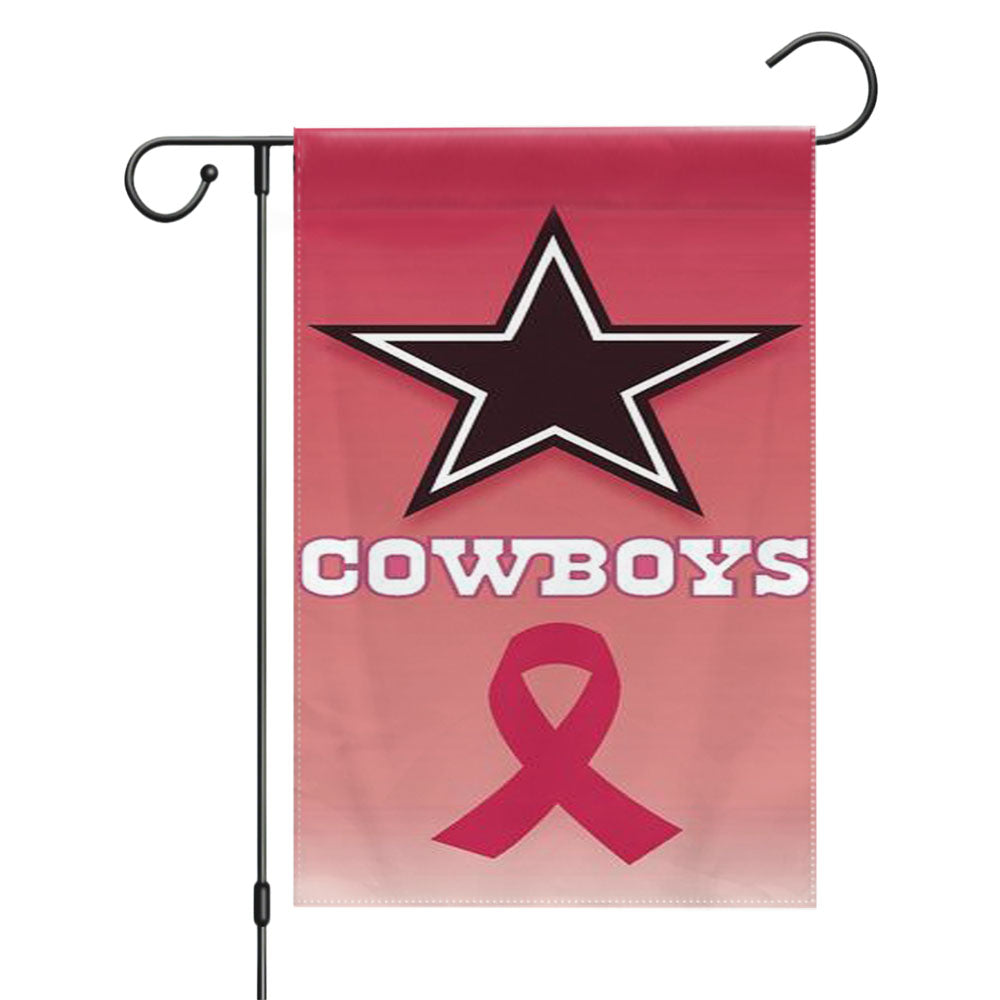Dallas Cowboys Skull Usa Flag Garden Flags Yard Outdoor Lawn 12 X 18