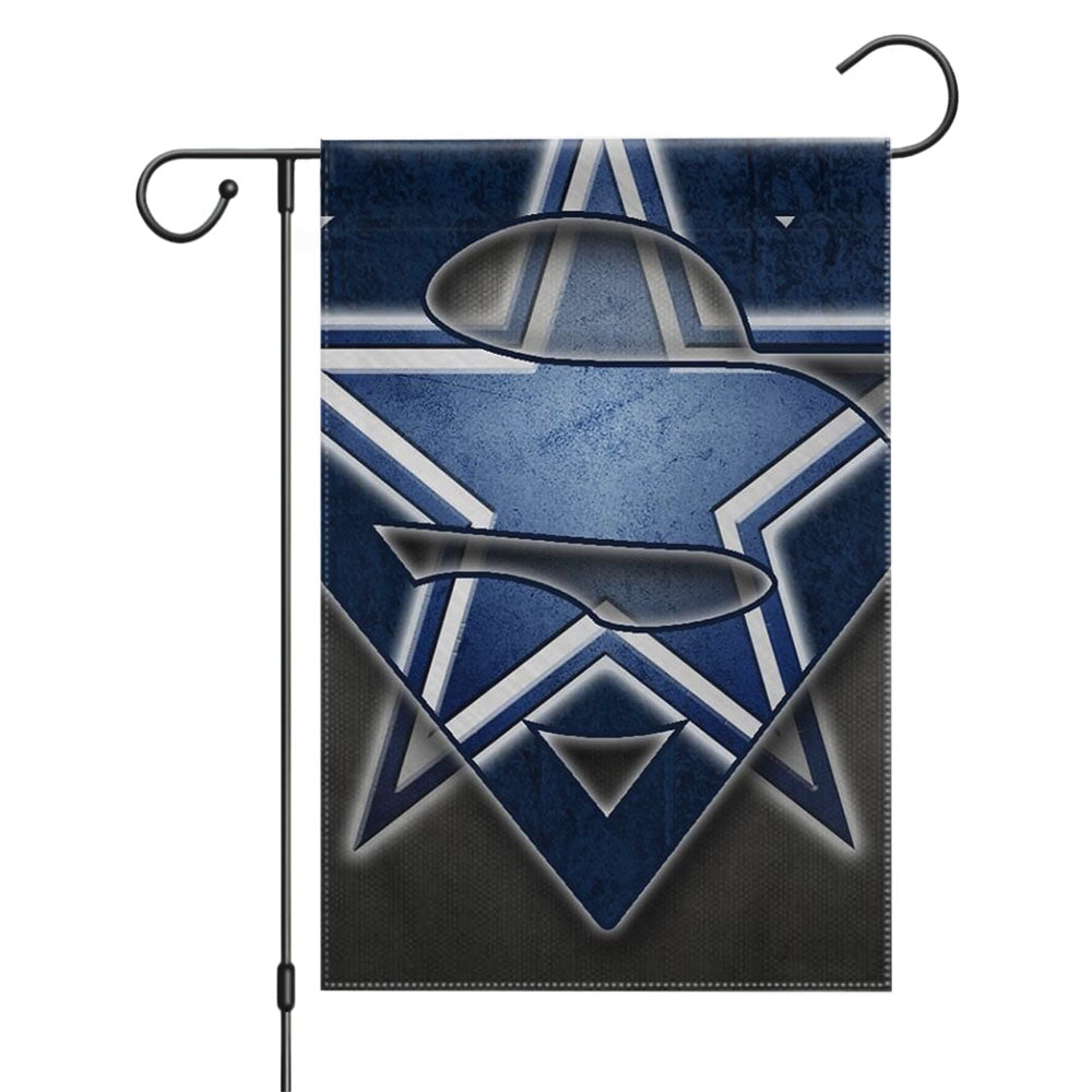 Dallas Cowboys Wallapaper Carbon 2 Garden Flags Yard Outdoor Lawn 12 X 18