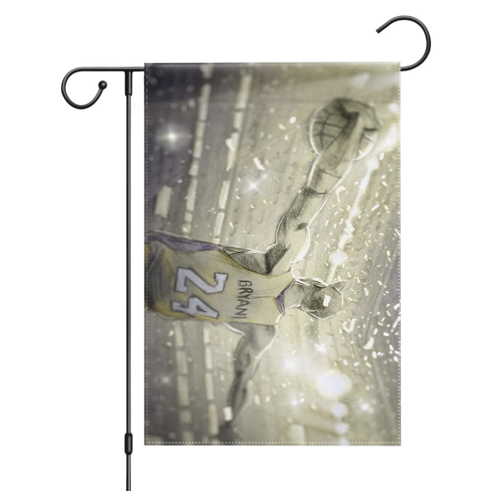 Dear Basketball Kobe Photos Garden Flags Yard Outdoor Lawn 12 X 18