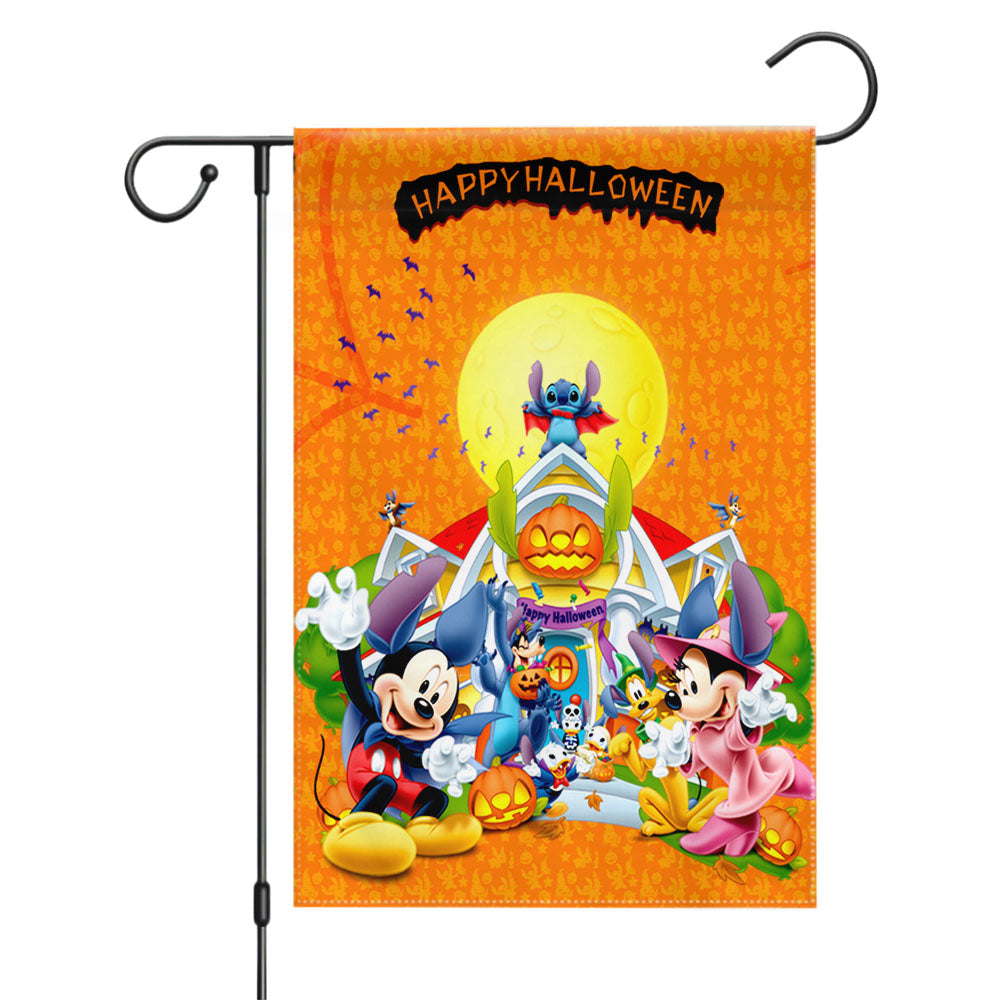 Disney Halloween Party Garden Flags Yard Outdoor Lawn 12 X 18