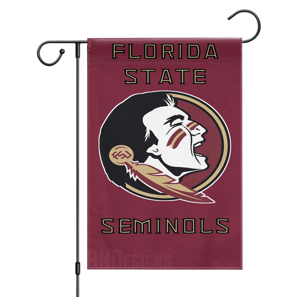 Florida State Fsu Football 3 Garden Flags Yard Outdoor Lawn 12 X 18