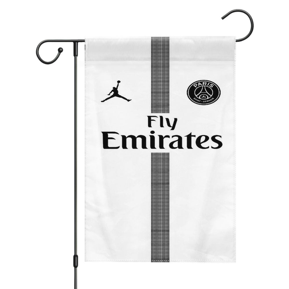 Fly Emirates White Paris Saint German Psg Feat Jordan Garden Flags Yard Outdoor Lawn 12 X 18
