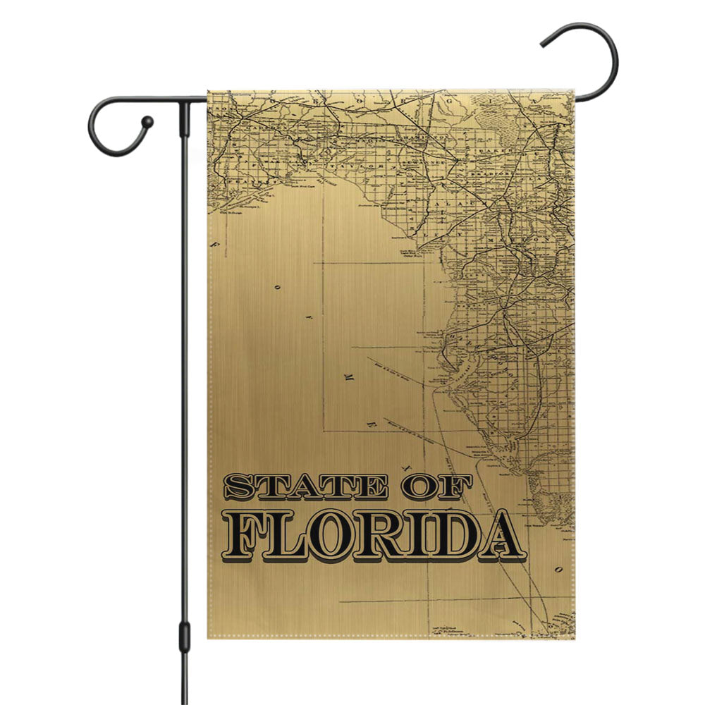 Golden State Of Florida Garden Flags Yard Outdoor Lawn 12 X 18