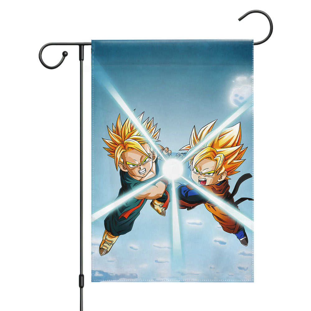Goten Dragonball Garden Flags Yard Outdoor Lawn 12 X 18