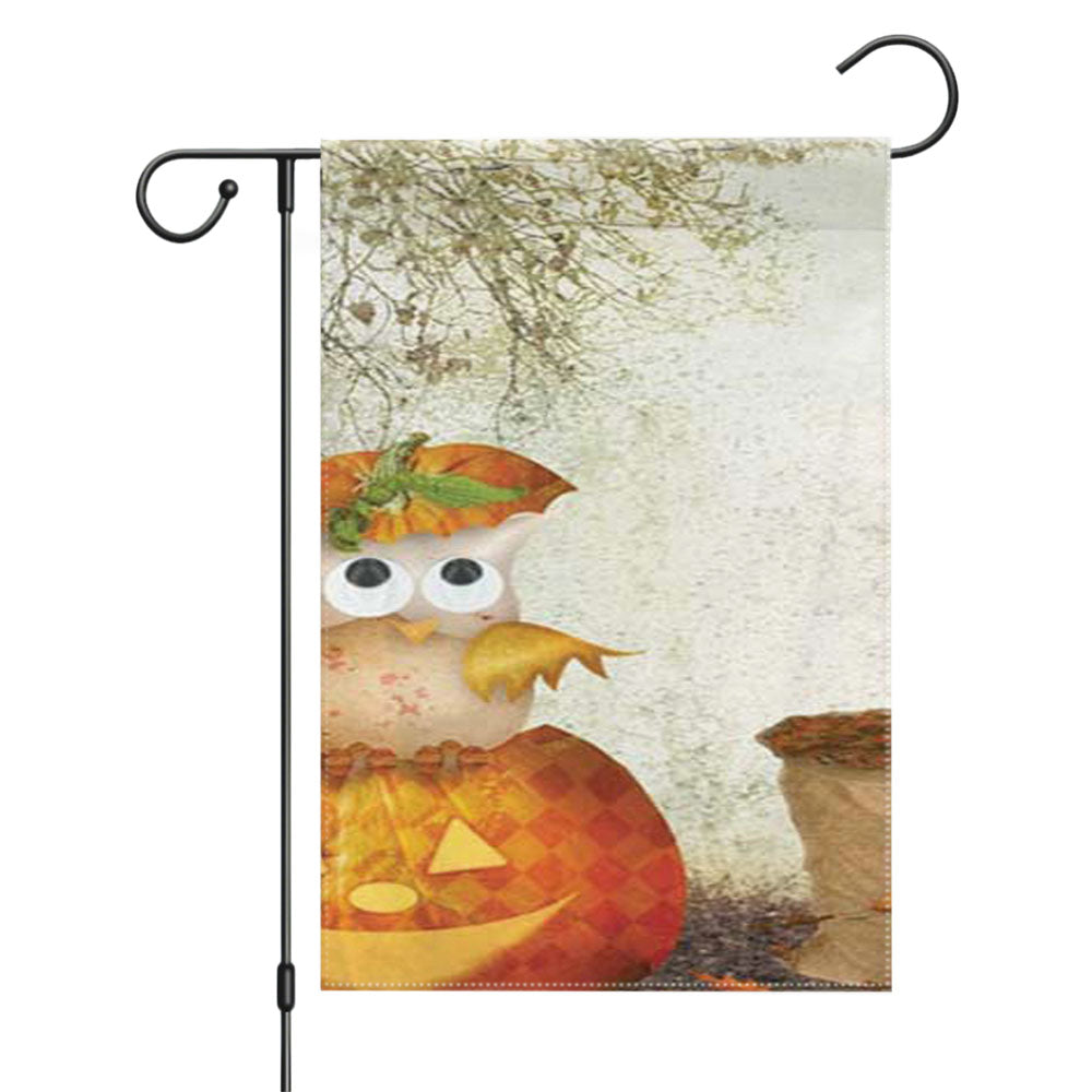 Halloween Pattern 01 Garden Flags Yard Outdoor Lawn 12 X 18