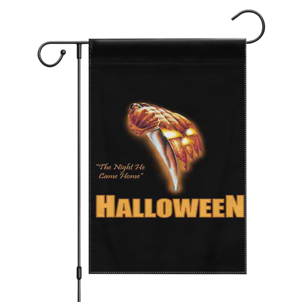 Halloween The Night He Came Garden Flags Yard Outdoor Lawn 12 X 18