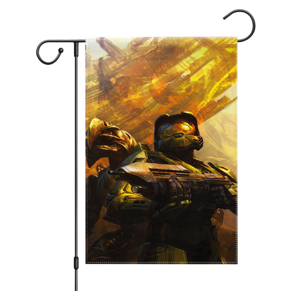Halo Space Marine Garden Flags Yard Outdoor Lawn 12 X 18