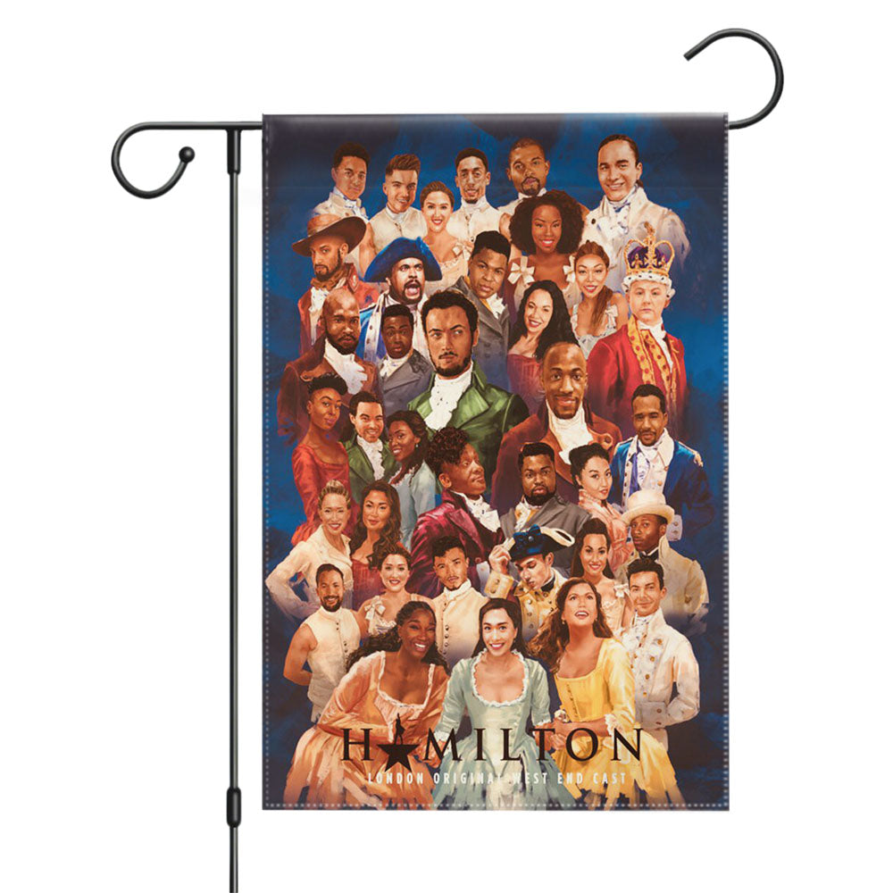 Hamilton American Musical Sketch Doodle Garden Flags Yard Outdoor Lawn 12 X 18