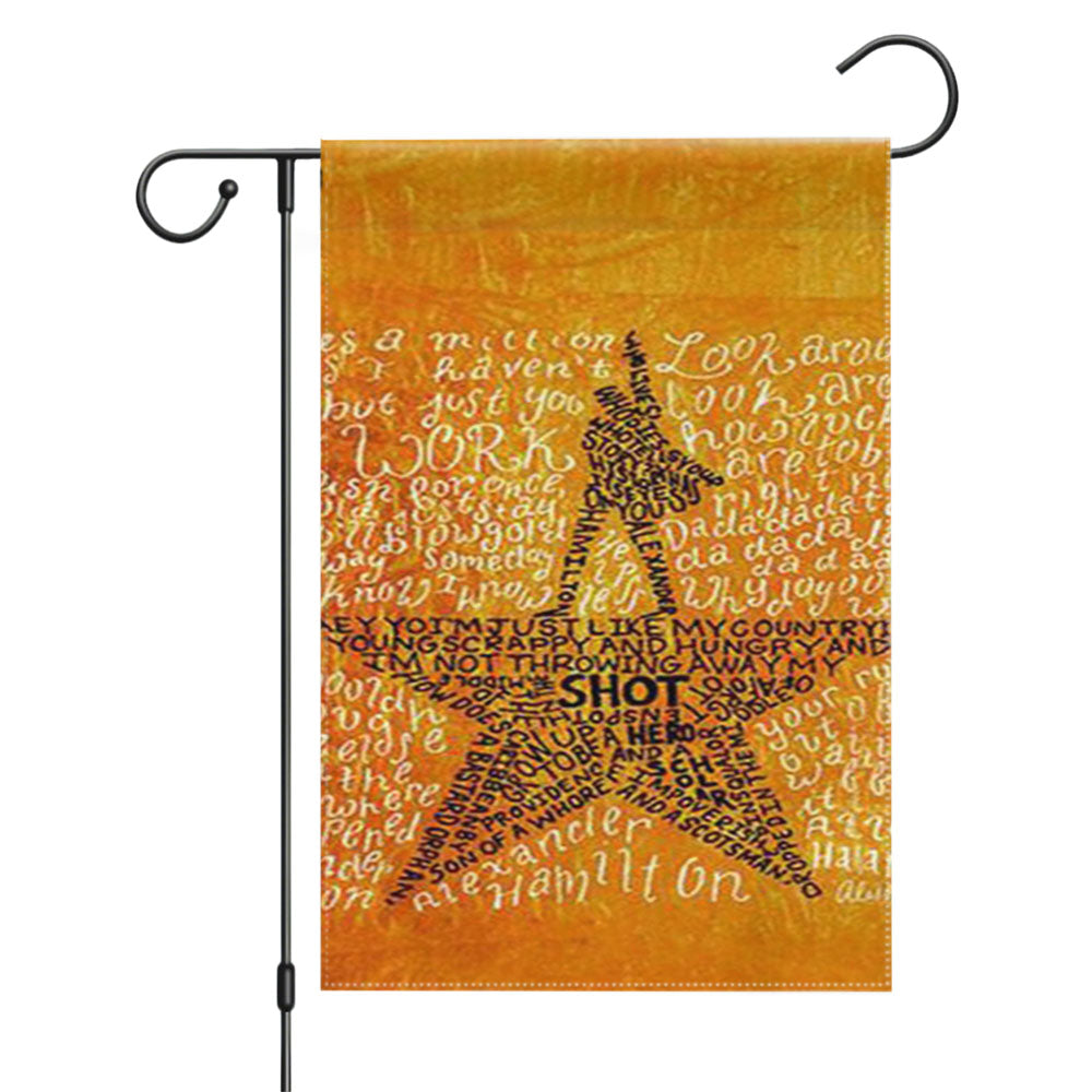 Hamilton Musical Quotes Garden Flags Yard Outdoor Lawn 12 X 18
