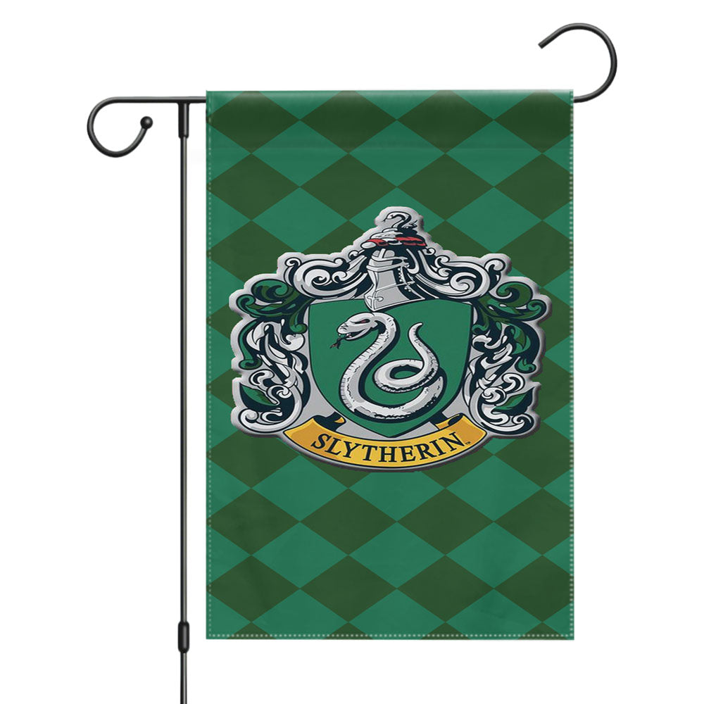 Hoghwart School - Slytherin Garden Flags Yard Outdoor Lawn 12 X 18