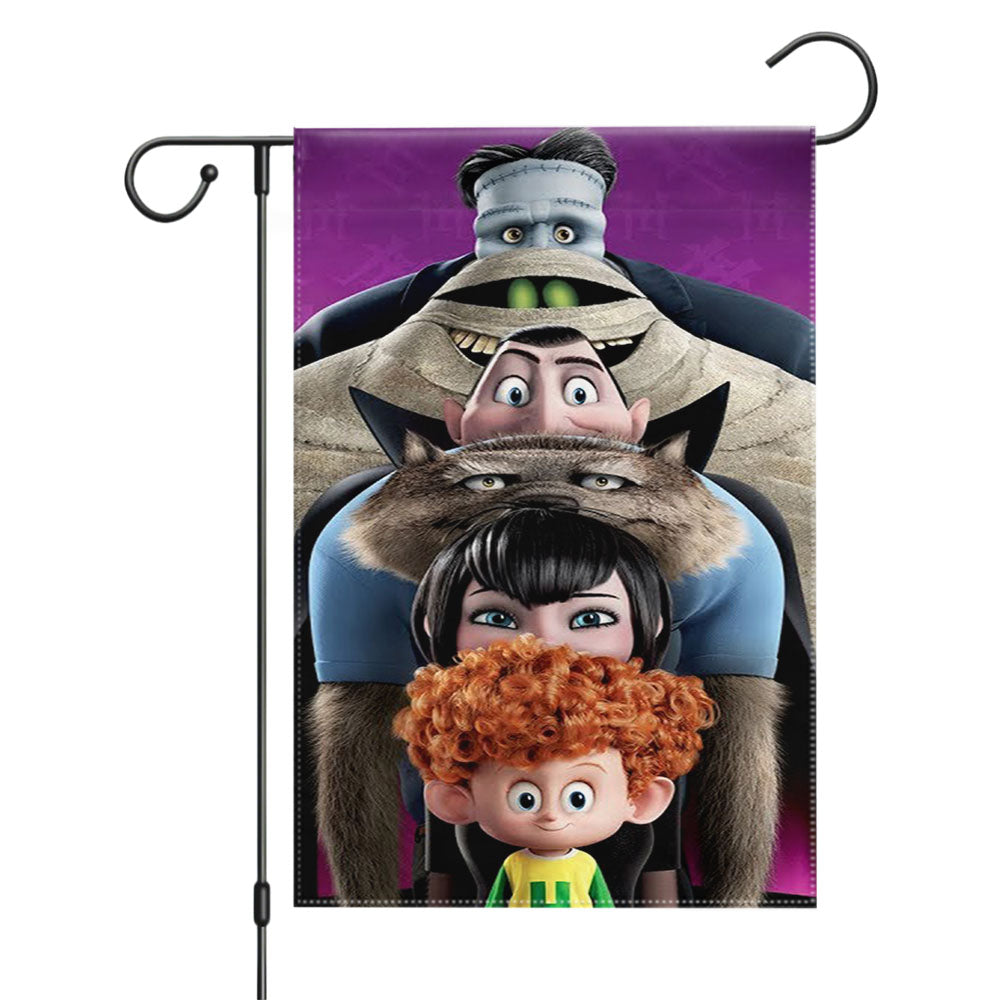 Hotel Transylvania Poster Garden Flags Yard Outdoor Lawn 12 X 18