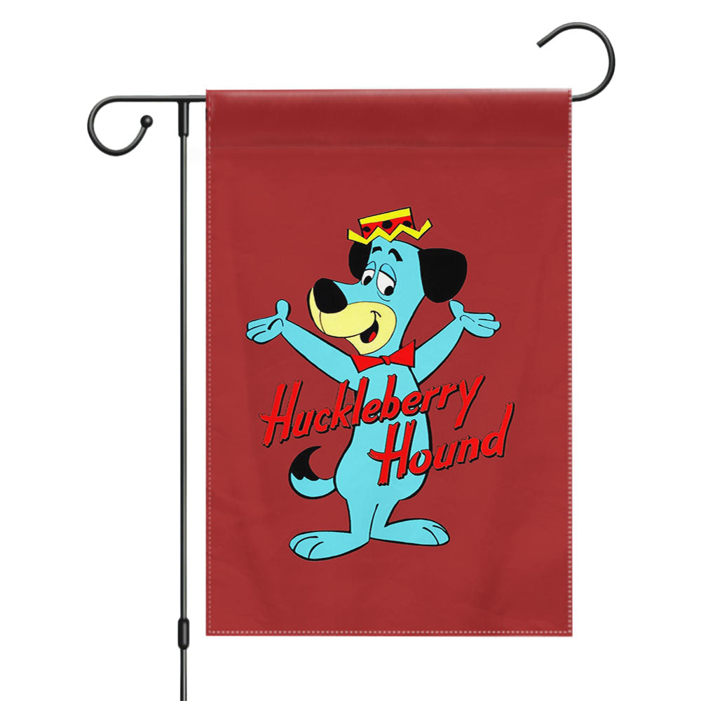 Huckleberry Hound Doggie Garden Flags Yard Outdoor Lawn 12 X 18