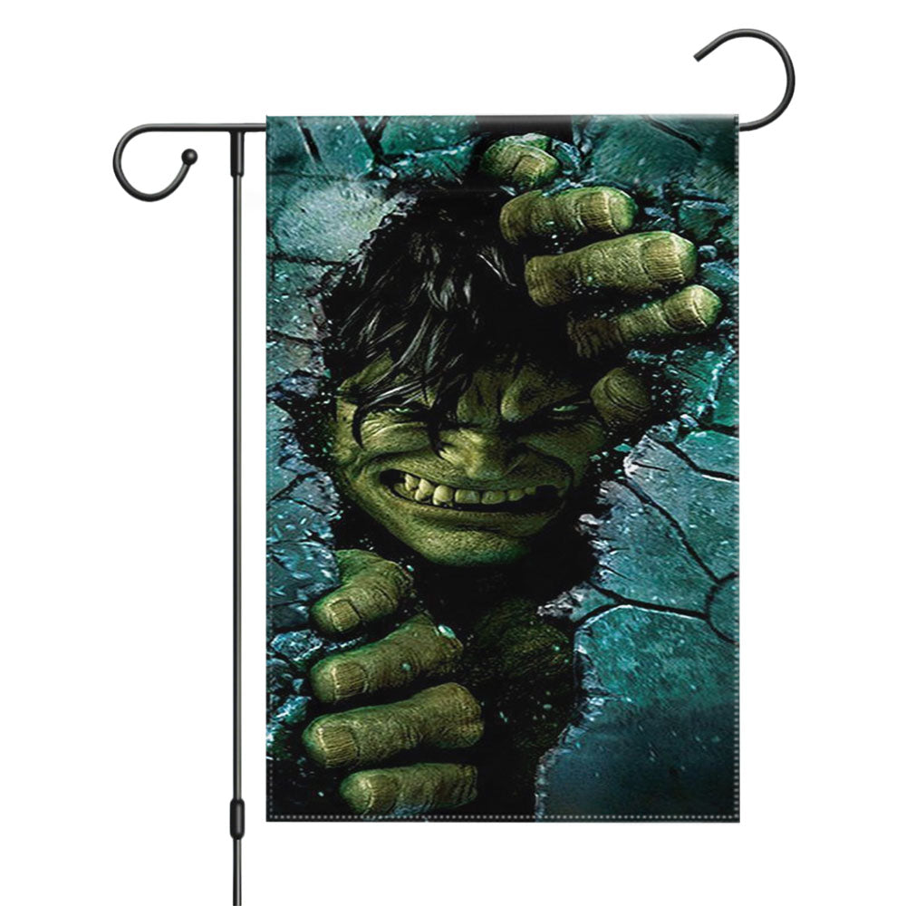 Hulk Buster Iron Man Garden Flags Yard Outdoor Lawn 12 X 18