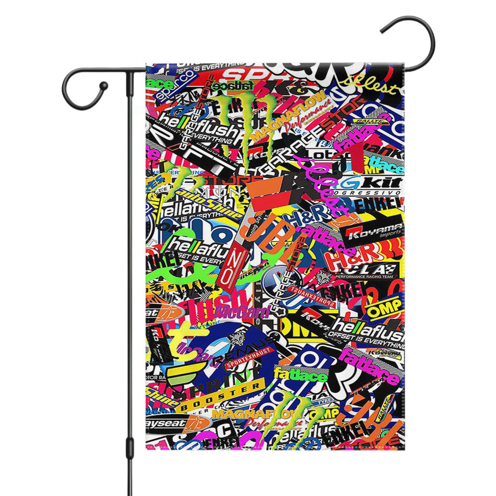 Hypebeast Sticker Garden Flags Yard Outdoor Lawn 12 X 18