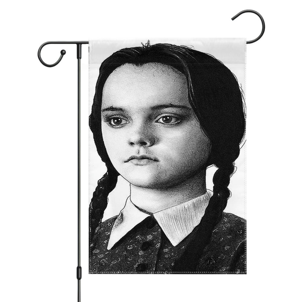 I Hate Everything Wednesday Addams Garden Flags Yard Outdoor Lawn 12 X 18