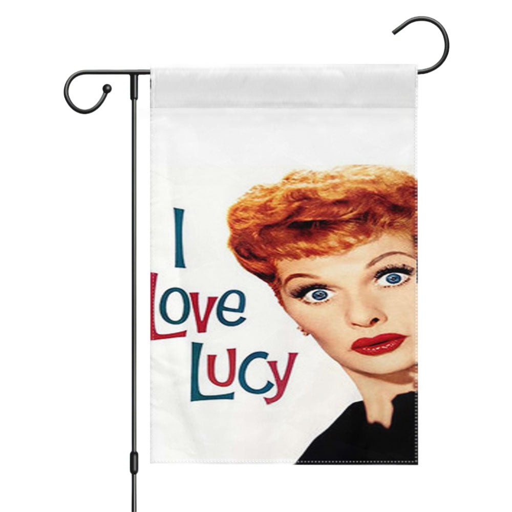 I Love Lucy Shock Face Garden Flags Yard Outdoor Lawn 12 X 18