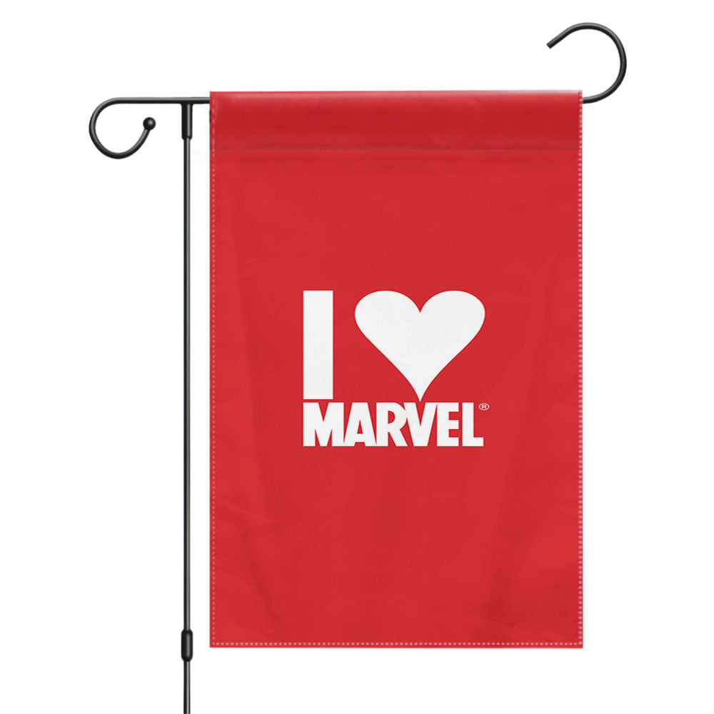 I Love Marvel Garden Flags Yard Outdoor Lawn 12 X 18