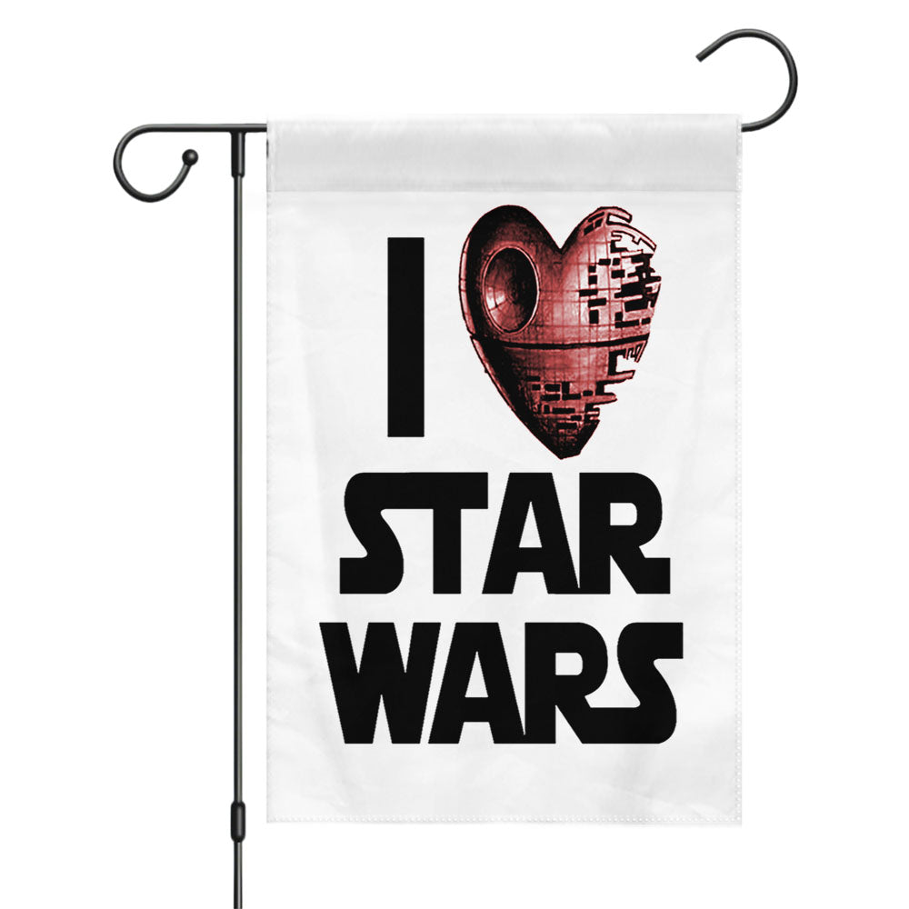 I Love Star Wars Garden Flags Yard Outdoor Lawn 12 X 18