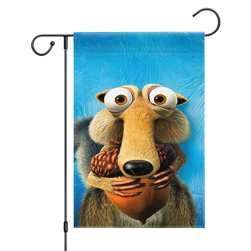Ice Age A Mammoth Christmas Scrat Garden Flags Yard Outdoor Lawn 12 X 18