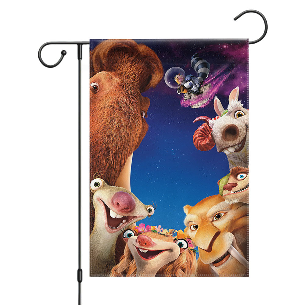 Ice Age Collision Course Garden Flags Yard Outdoor Lawn 12 X 18