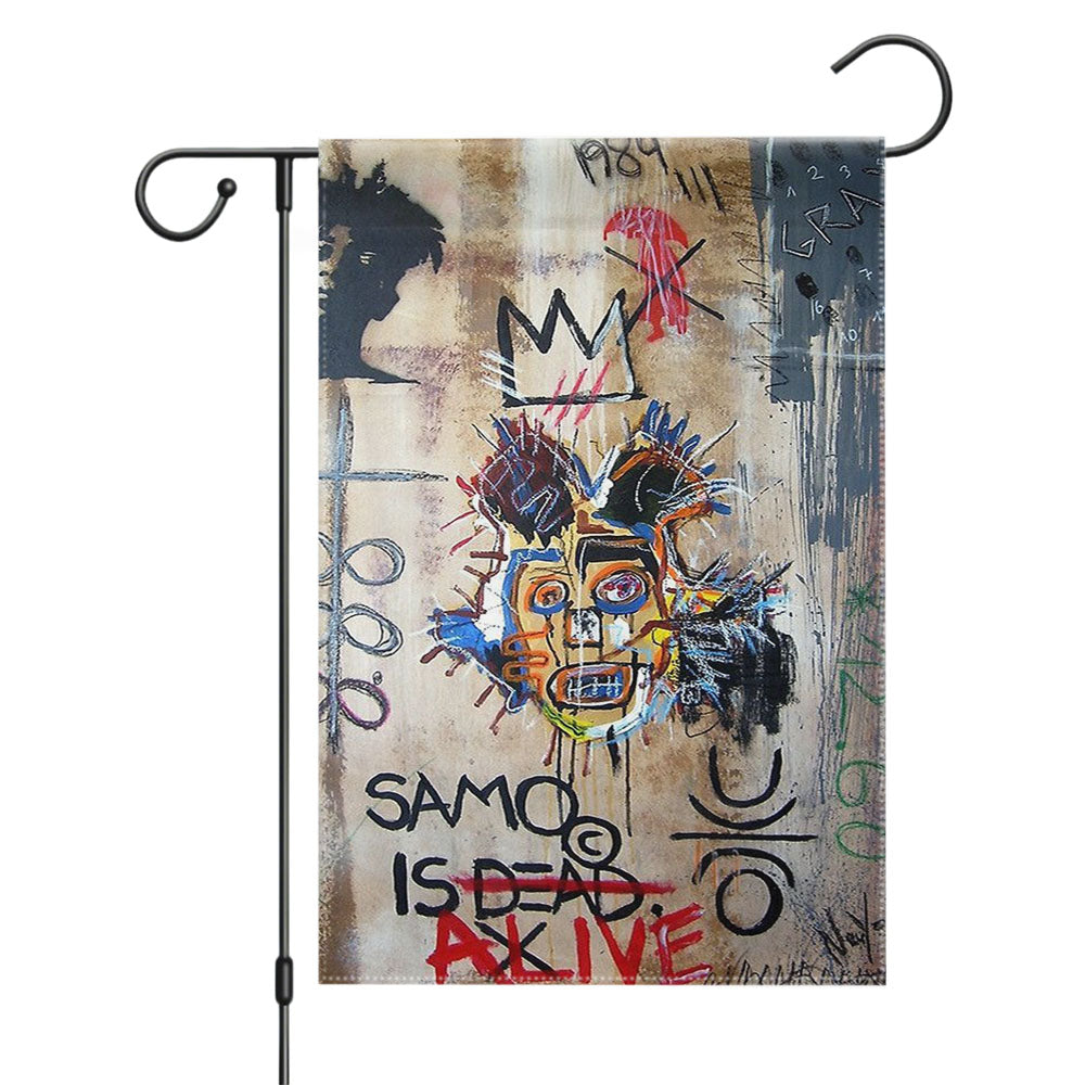 In Memory Of Jean Michel Basquiat Show Garden Flags Yard Outdoor Lawn 12 X 18