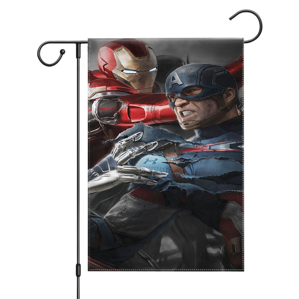 Iron Man Custom Garden Flags Yard Outdoor Lawn 12 X 18