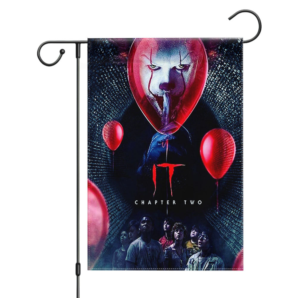 It Chapter Two Spooky Balloon Garden Flags Yard Outdoor Lawn 12 X 18