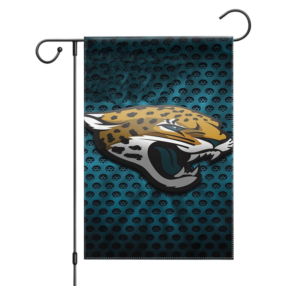 Jacksonville Jaguars Logo Garden Flags Yard Outdoor Lawn 12 X 18