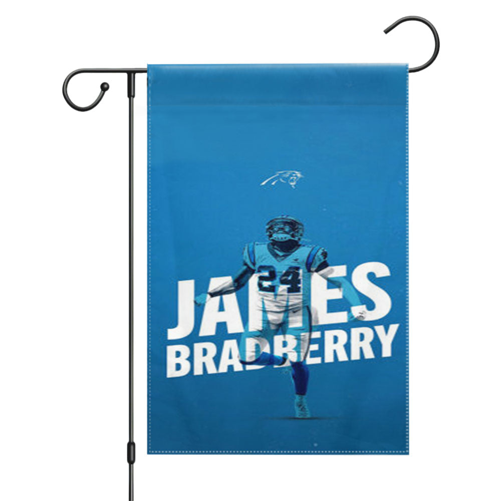 James Bradberry Carolina Panthers Garden Flags Yard Outdoor Lawn 12 X 18