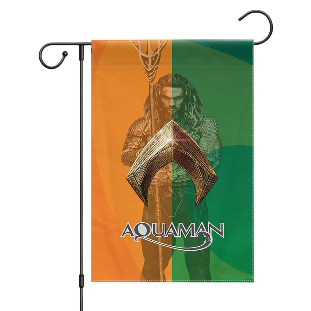 Jason Momoa Aquaman Hero Garden Flags Yard Outdoor Lawn 12 X 18