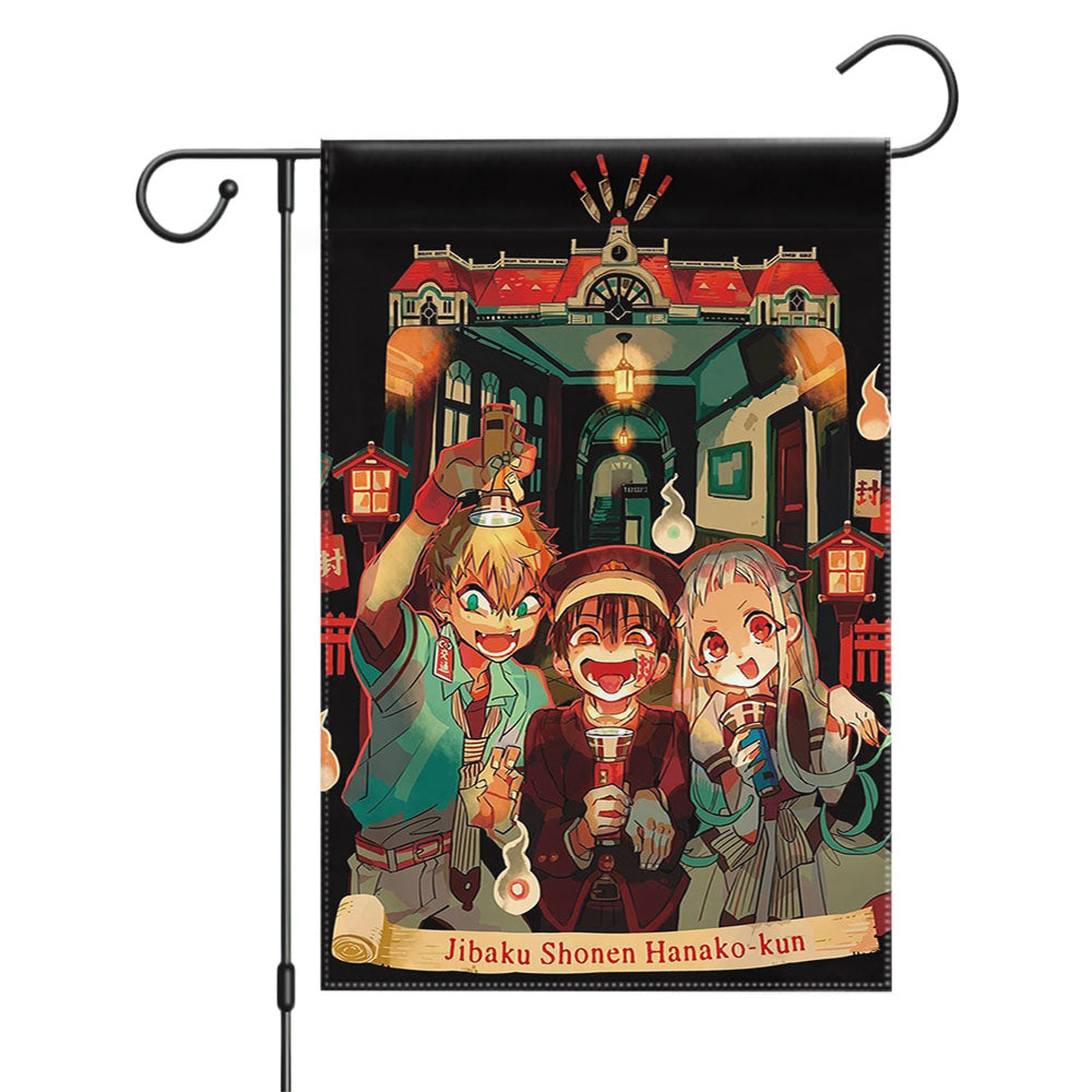 Jibaku Shounen Hanako Kun Poster Garden Flags Yard Outdoor Lawn 12 X 18